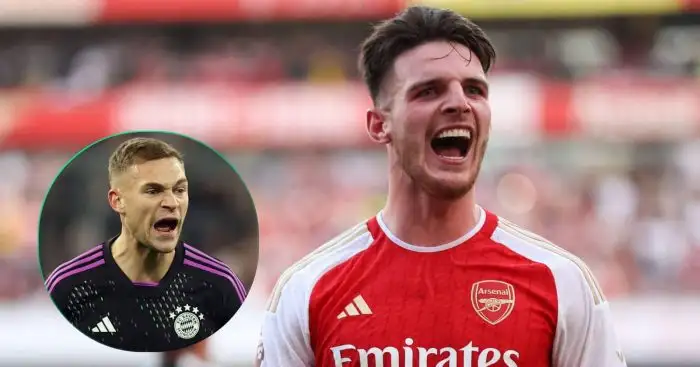 Bayern Munich star Joshua Kimmich has been tipped to join Arsenal and partner Declan Rice in midfield