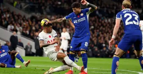 Cristian Romero reacts to talk of ‘bad blood’ with Enzo Fernandez as Tottenham and Chelsea stars link up