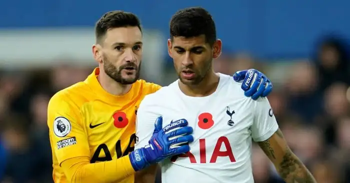 Tottenham stars Hugo Lloris and Cristian Romero