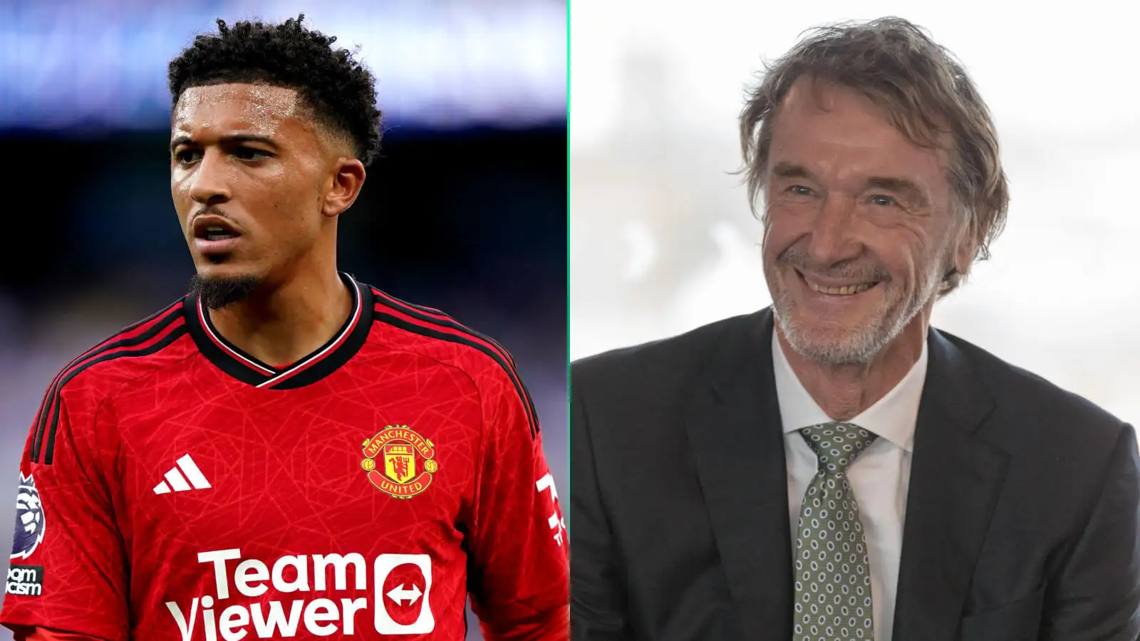 Jadon Sancho and Sir Jim Ratcliffe