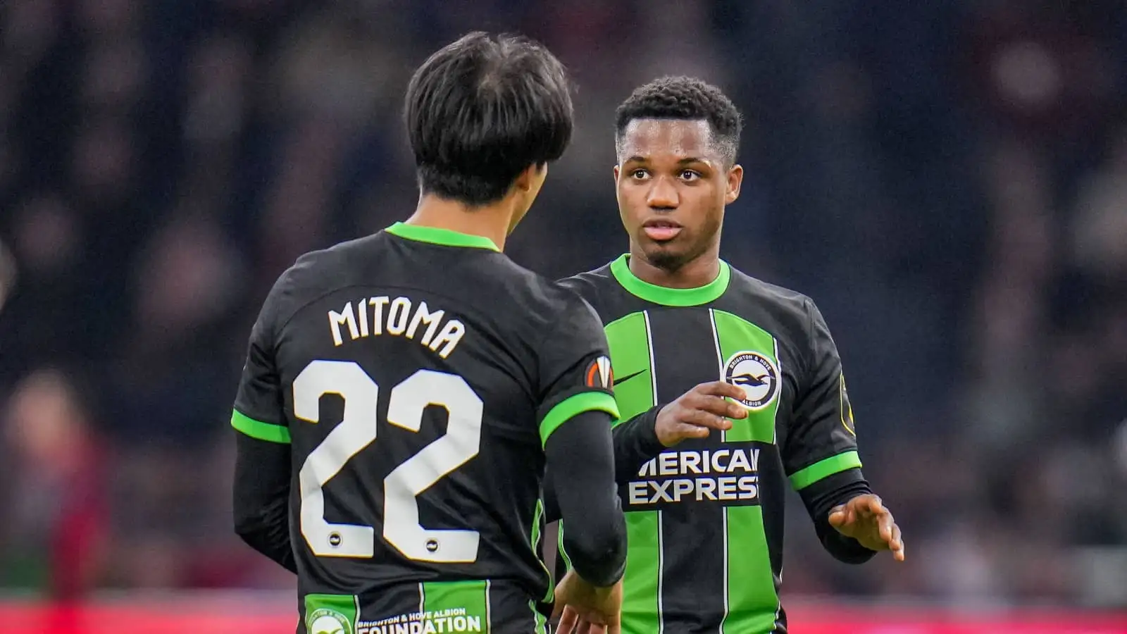 Brighton attackers Kaoru Mitoma and Ansu Fati