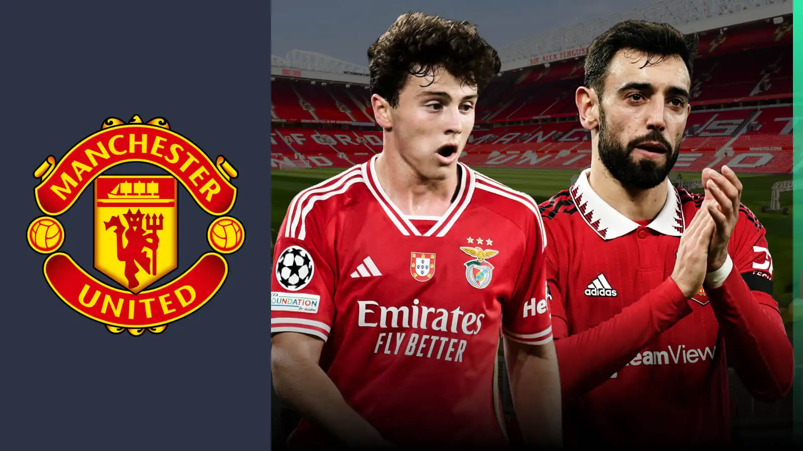 Bruno Fernandes, Joao Neves, Manchester United