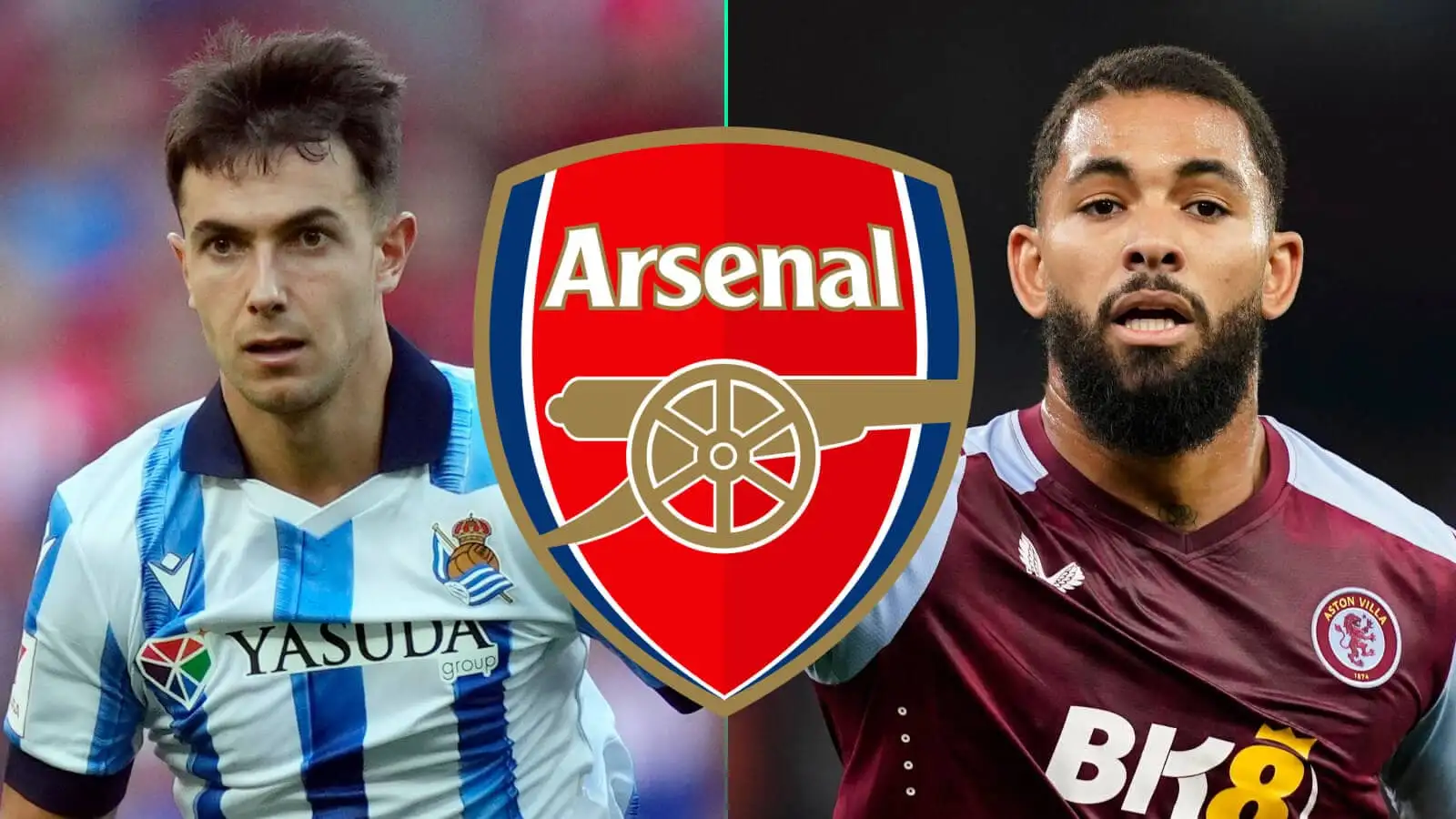 Real Sociedad star Martin Zubimendi and Douglas Luiz of Aston Villa are targets for Arsenal