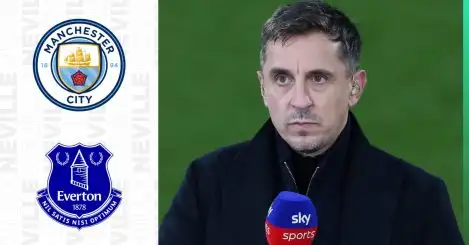 Gary Neville is furious at the 10-point deduction handed out to Everton with Man City also under investigation