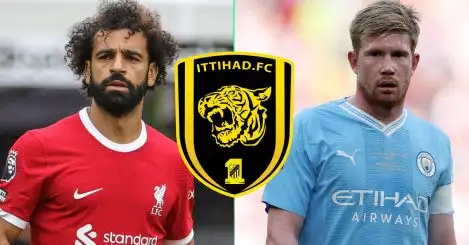 Liverpool winger Mohamed Salah and Man City midfielder Kevin De Bruyne