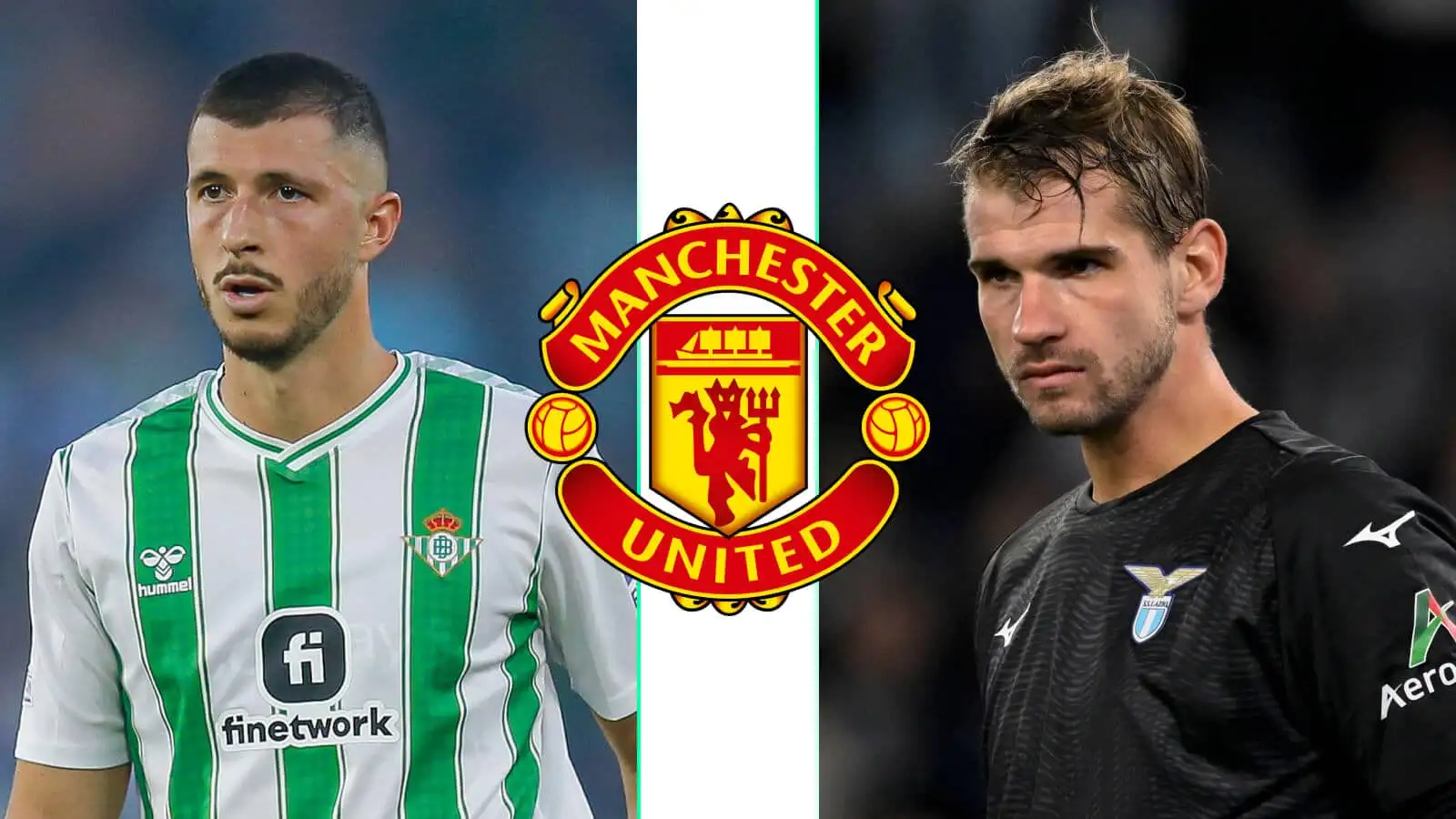Guido Rodriguez of Real Betis and Lazio goalkeeper Ivan Provedel are Man Utd transfer targets