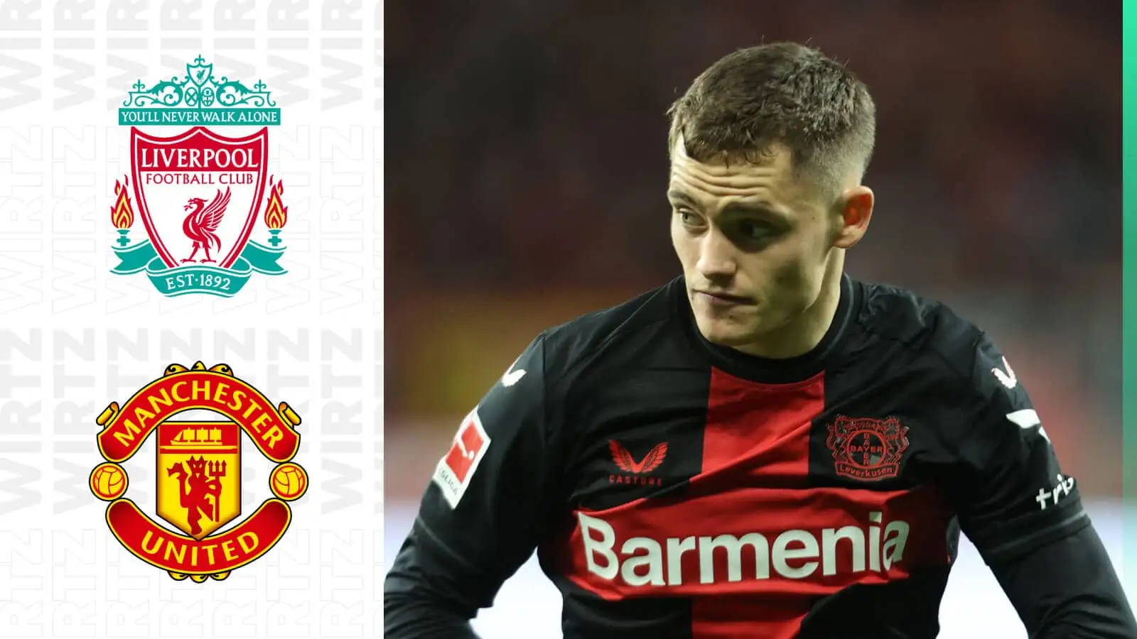 Bayer Leverkusen playmaker Florian Wirtz is wanted by Liverpool and Manchester United in 2024