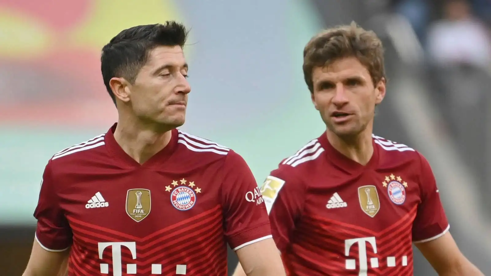 Thomas Muller, Robert Lewandowski, Bayern Munich, October 2021