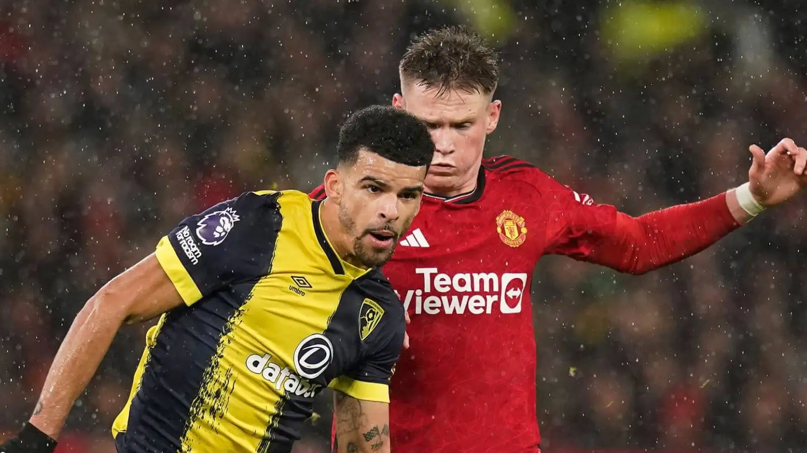 Dominic Solanke, Scott McTominay, Bournemouth, Manchester United, December 2023