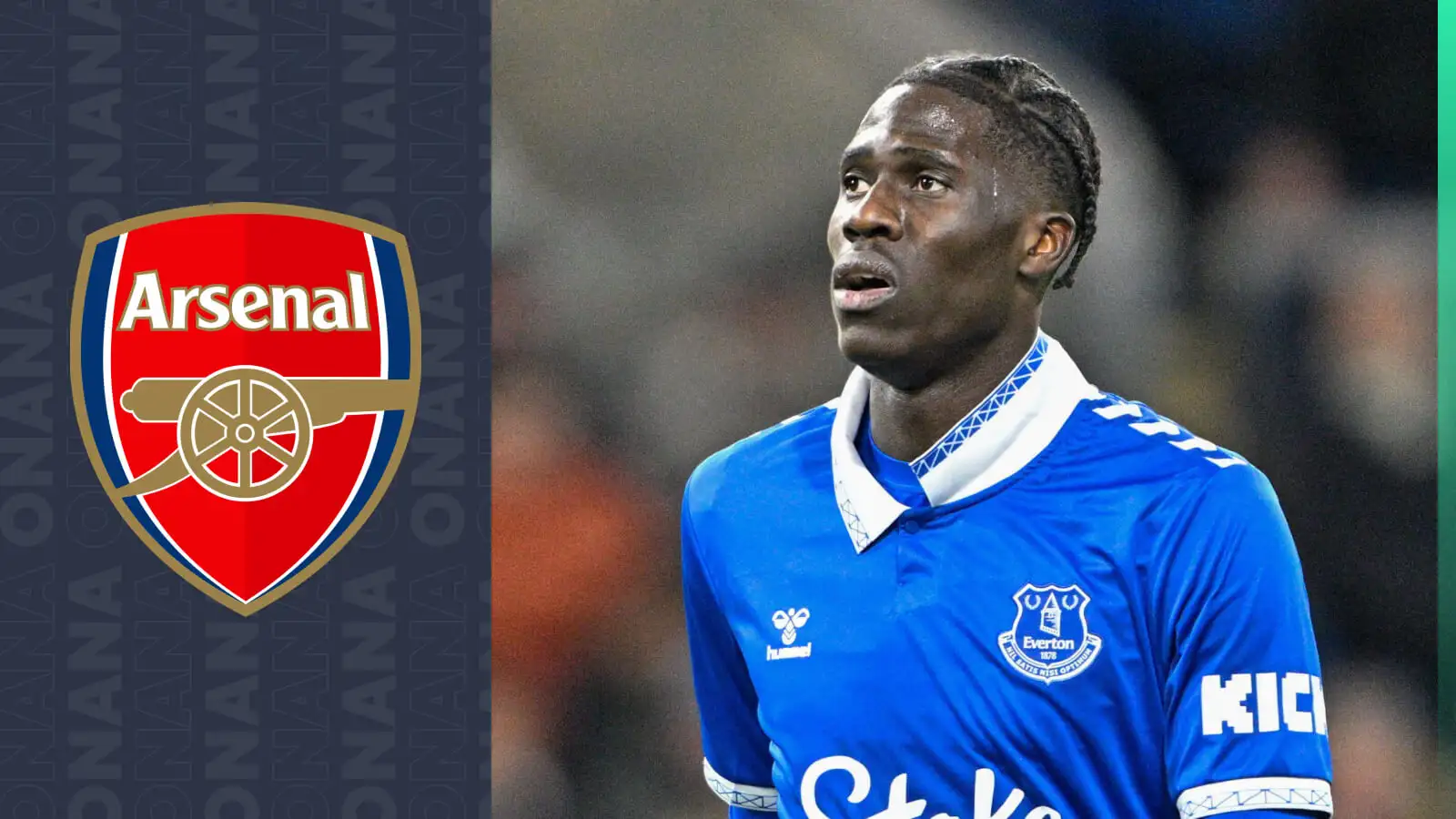 Arsenal linked Everton midfielder Amadou Onana