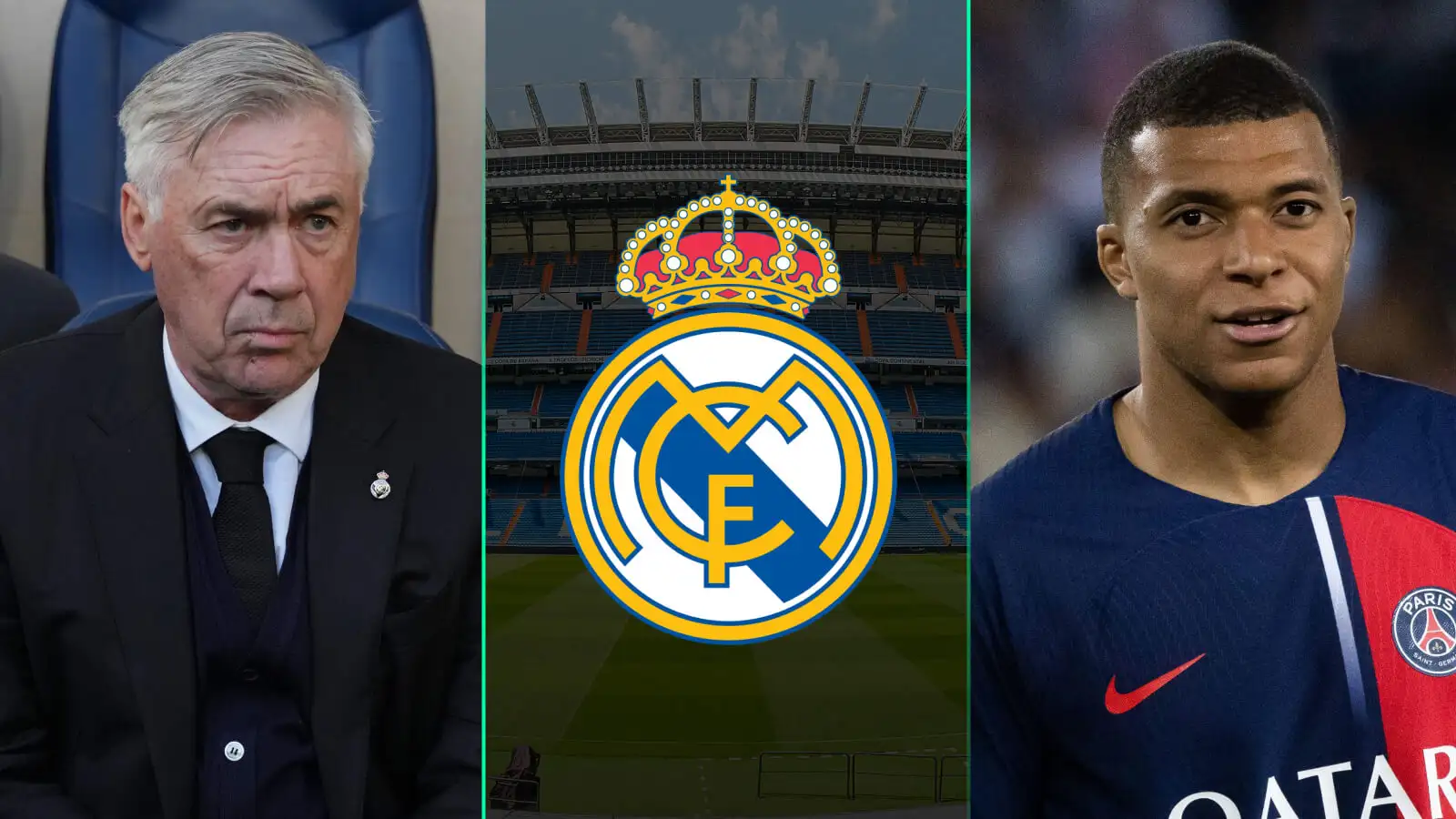 Kylian Mbappe, Carlo Ancelotti, Real Madrid