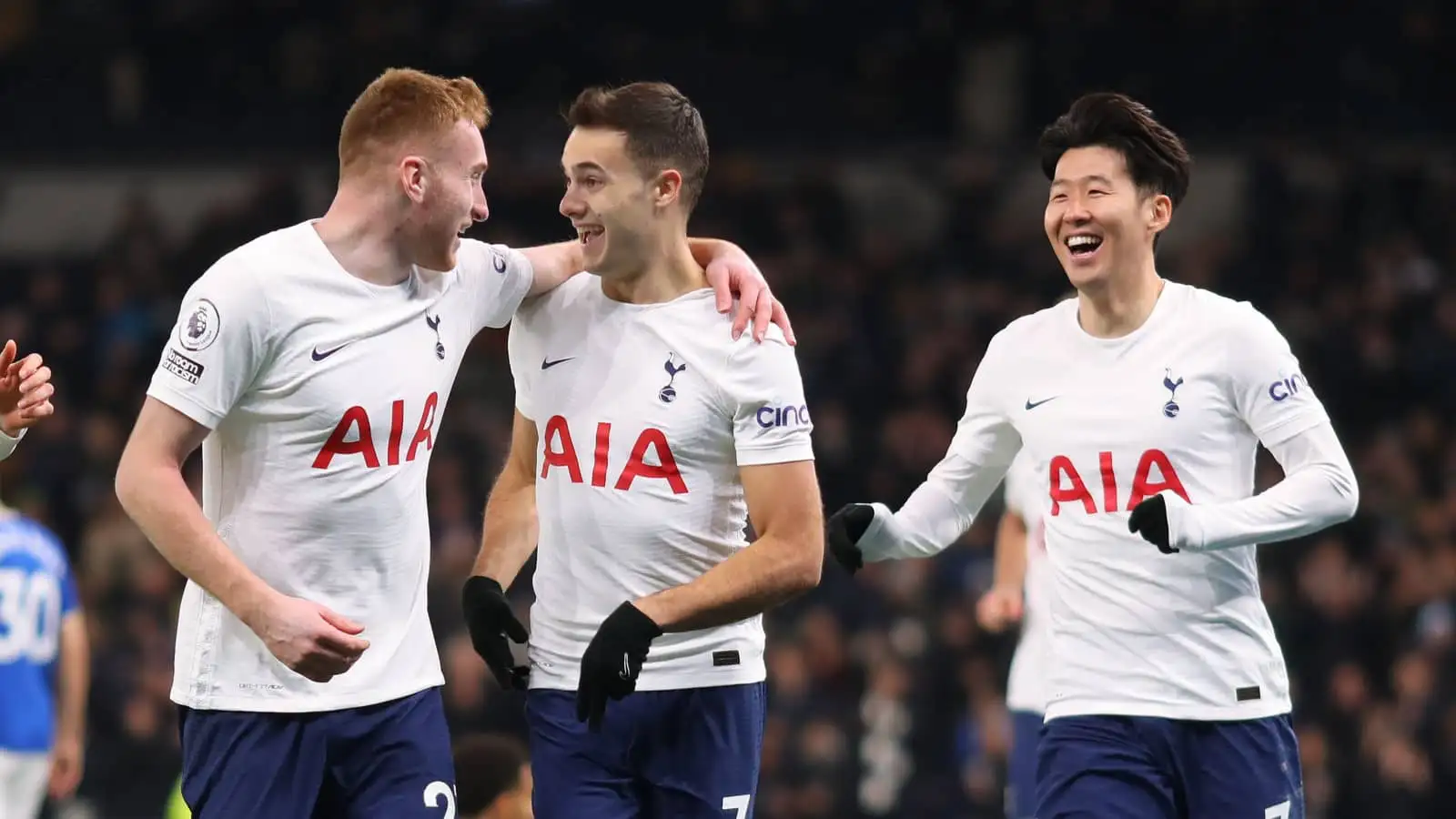 Tottenham stars Dejan Kulusevski, Sergio Reguilon and Son Heung-min