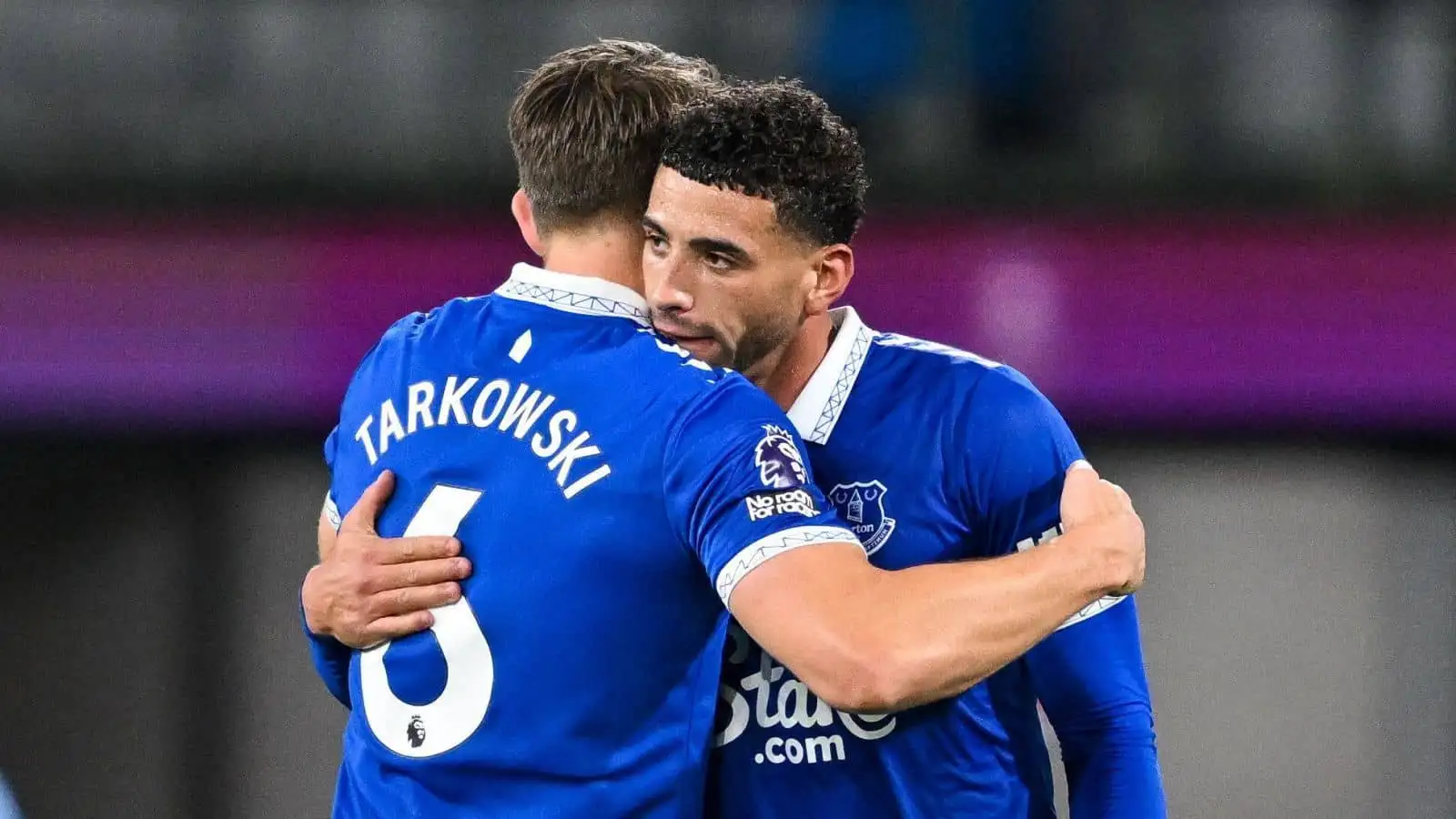 Everton defenders James Tarkowski and Ben Godfrey