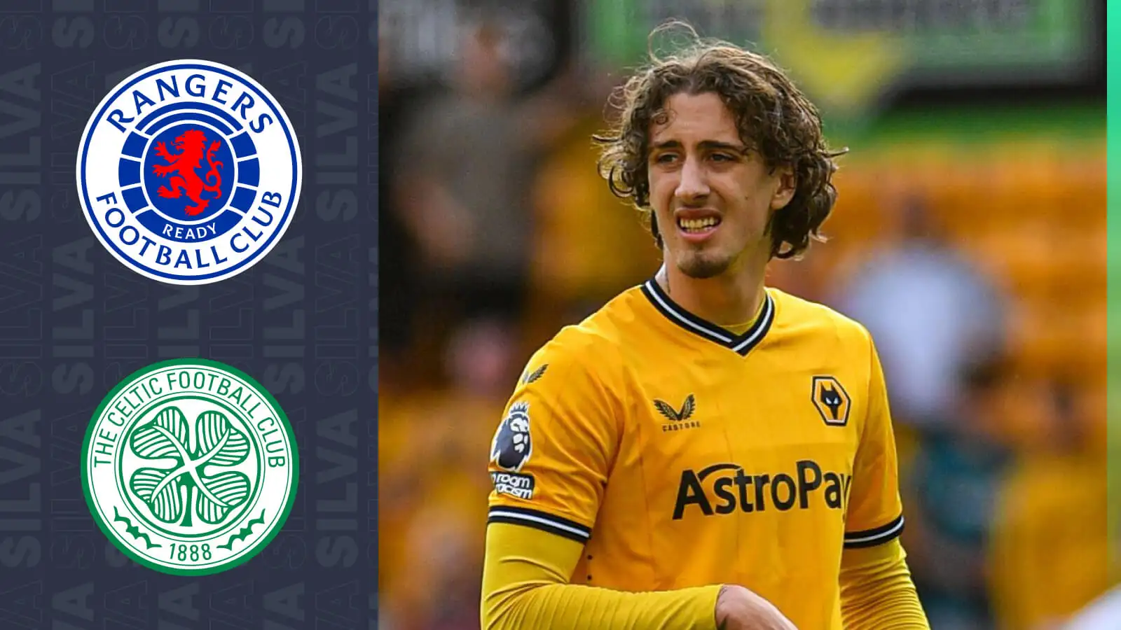 Wolves striker Fabio Silva is a target for Rangers and Celtic