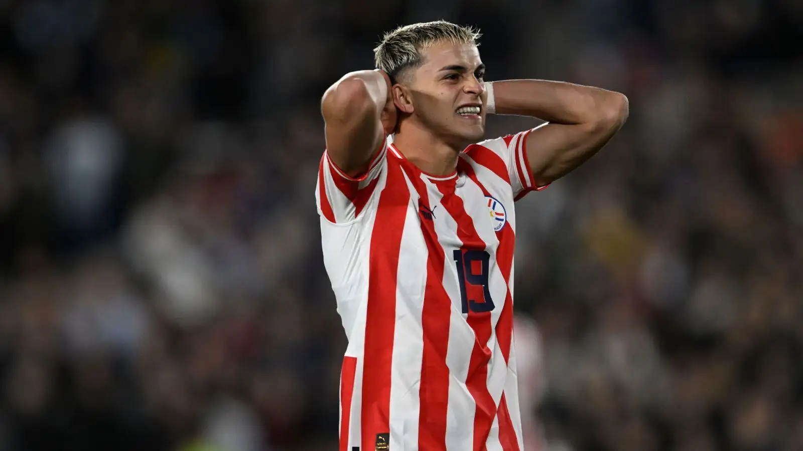 Everton linked winger Ramon Sosa in action for Paraguay