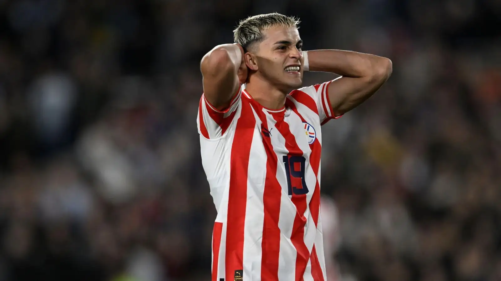 Everton linked winger Ramon Sosa in action for Paraguay Everton linked winger Ramon Sosa in action for Paraguay