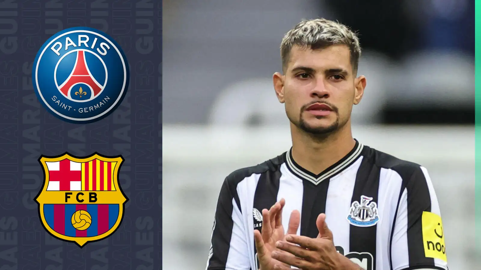 PSG and Barcelona target Bruno Guimaraes of Newcastle