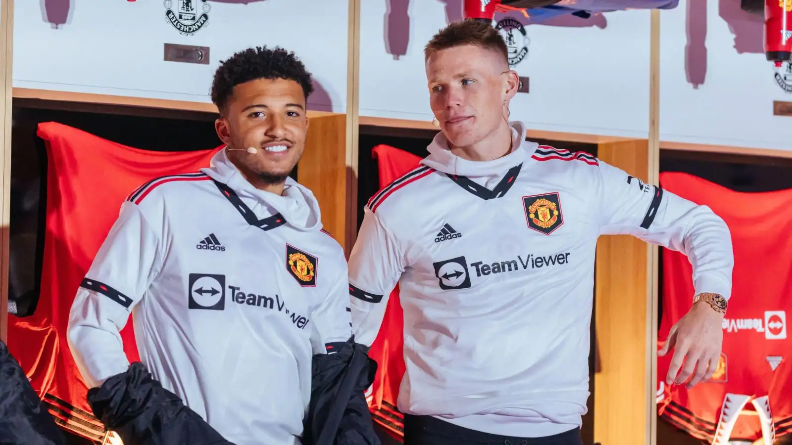 Manchester United duo Jadon Sancho and Scott McTominay