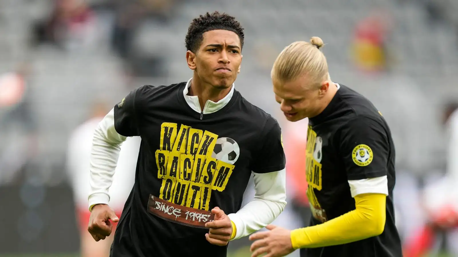 Jude Bellingham and Erling Haaland during their time at Borussia Dortmund