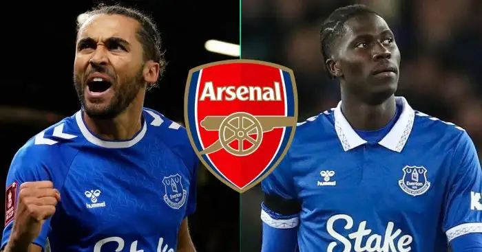 Everton duo Dominic Calvert-Lewin and Amadou Onana are both reportedly targets for Arsenal