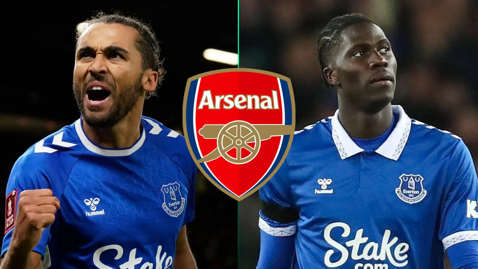 Everton duo Dominic Calvert-Lewin and Amadou Onana are both reportedly targets for Arsenal