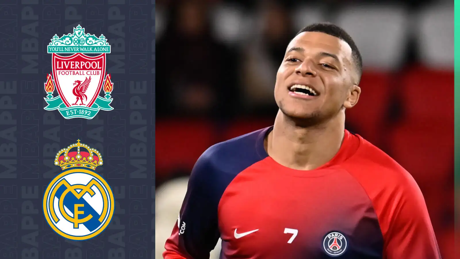 Liverpool and Real Madrid linked PSG striker Kylian Mbappe