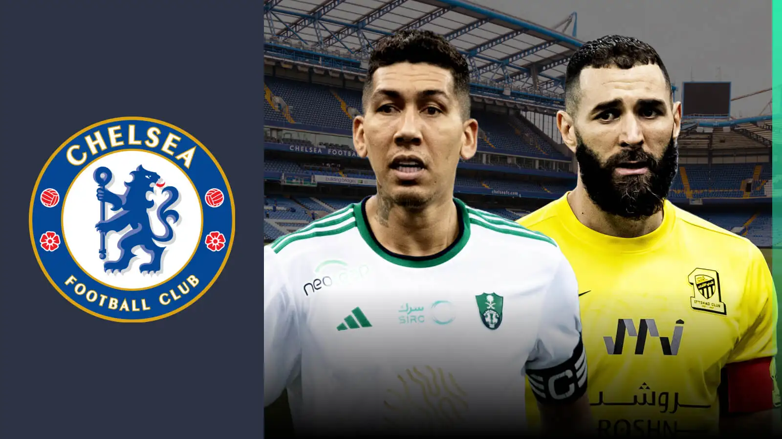 Chelsea linked strikers Roberto Firmino and Karim Benzema