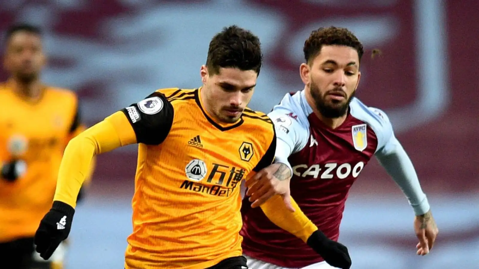 Pedro Neto and Douglas Luiz, Wolves vs Aston Villa