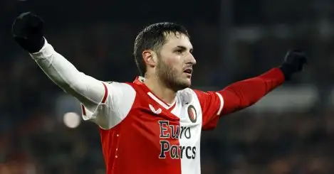 Arsenal and Tottenham set to go head to head for lethal Feyenoord forward with fierce goal record