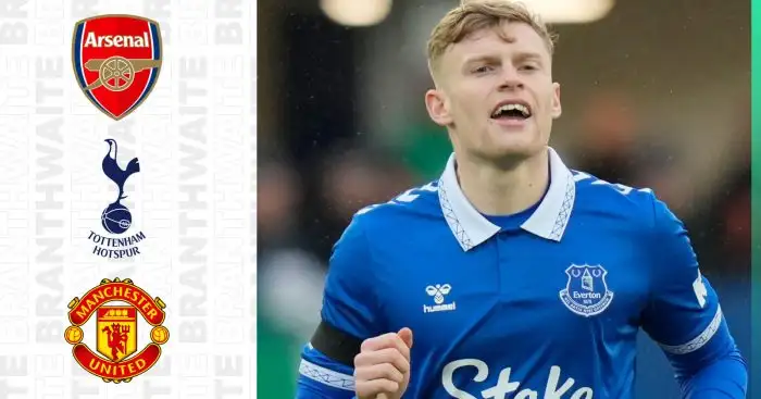 Arsenal, Tottenham and Man Utd linked Everton defender Jarrad Branthwaite