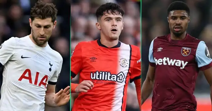 Tottenham's Ben Davies, Ryan Giles of Luton and West Ham's Ben Johnson are on Leeds United's transfer radar
