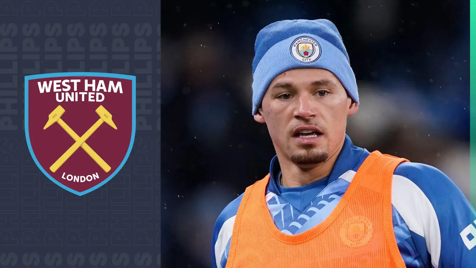 West Ham in advanced talks to sign Kalvin Phillips on loan from Man City, with Crystal Palace beaten