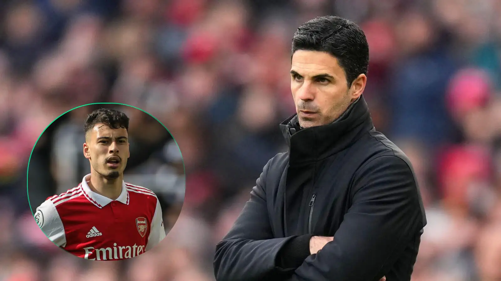 Mikel Arteta and Gabriel Martinelli, Arsenal