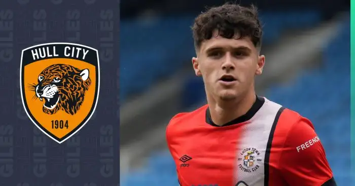 Luton left-back Ryan Giles is set to join Hull City on loan