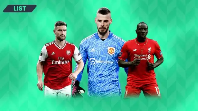 Shkodran Mustafi at Arsenal, David de Gea at Man Utd and Mamadou Sakho at Liverpool.