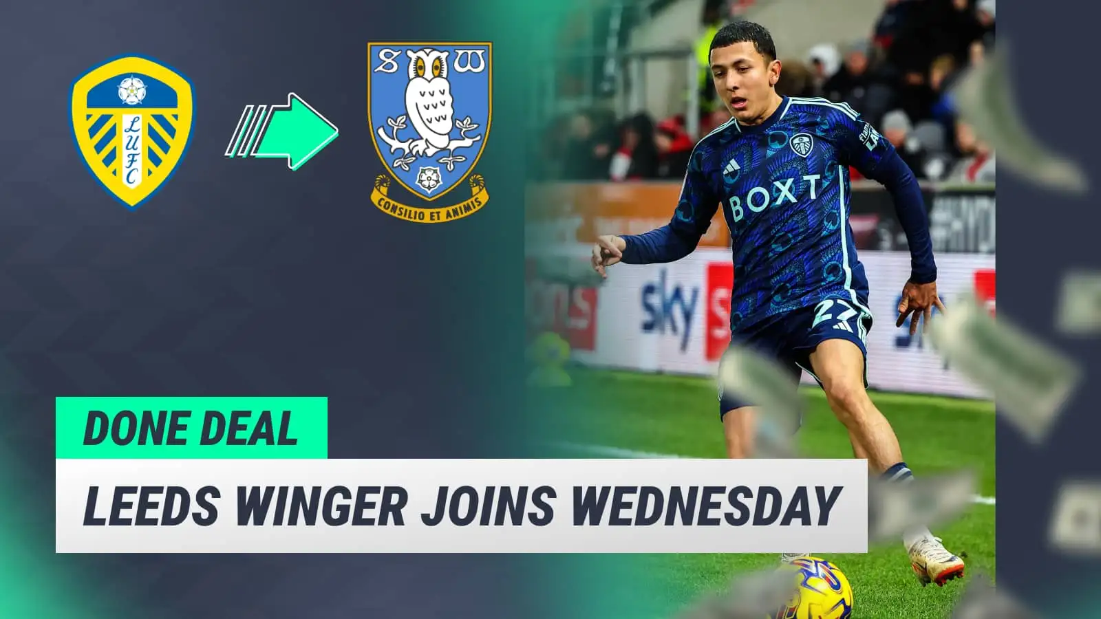 Ian Poveda leaves Leeds for Sheffield Wednesday