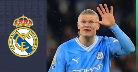 Real Madrid are considering a move for Man City striker Erling Haaland