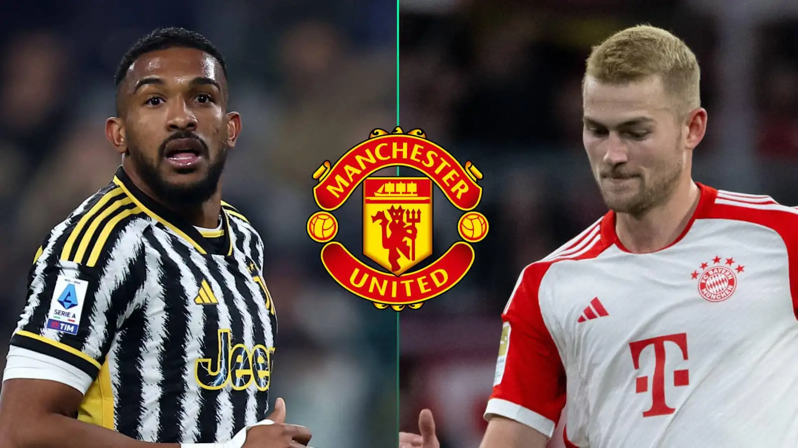 Juventus defender Gleison Bremer and Matthijs de Ligt of Bayern Munich are transfer targets for Manchester United