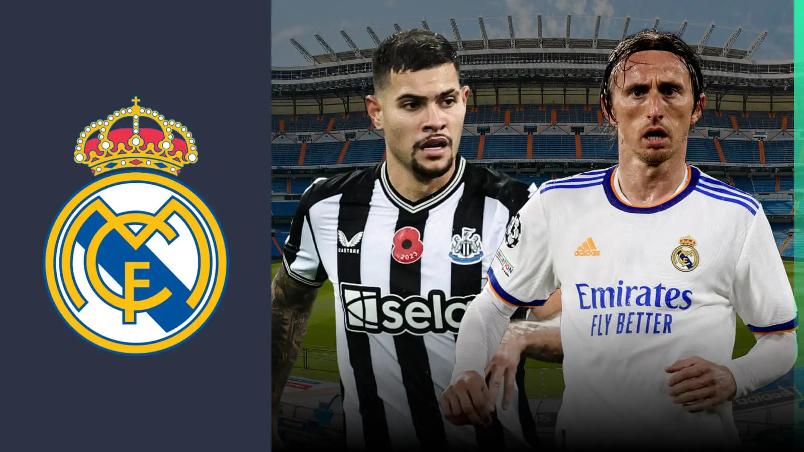 Real Madrid are interested in signing Bruno Guimaraes (Newcastle) to replace Luka Modric
