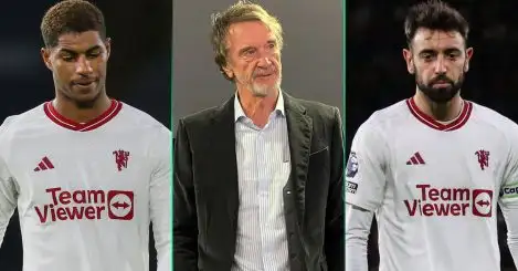 Stunning double Man Utd exit possible after Jim Ratcliffe call throws Bruno Fernandes future into doubt