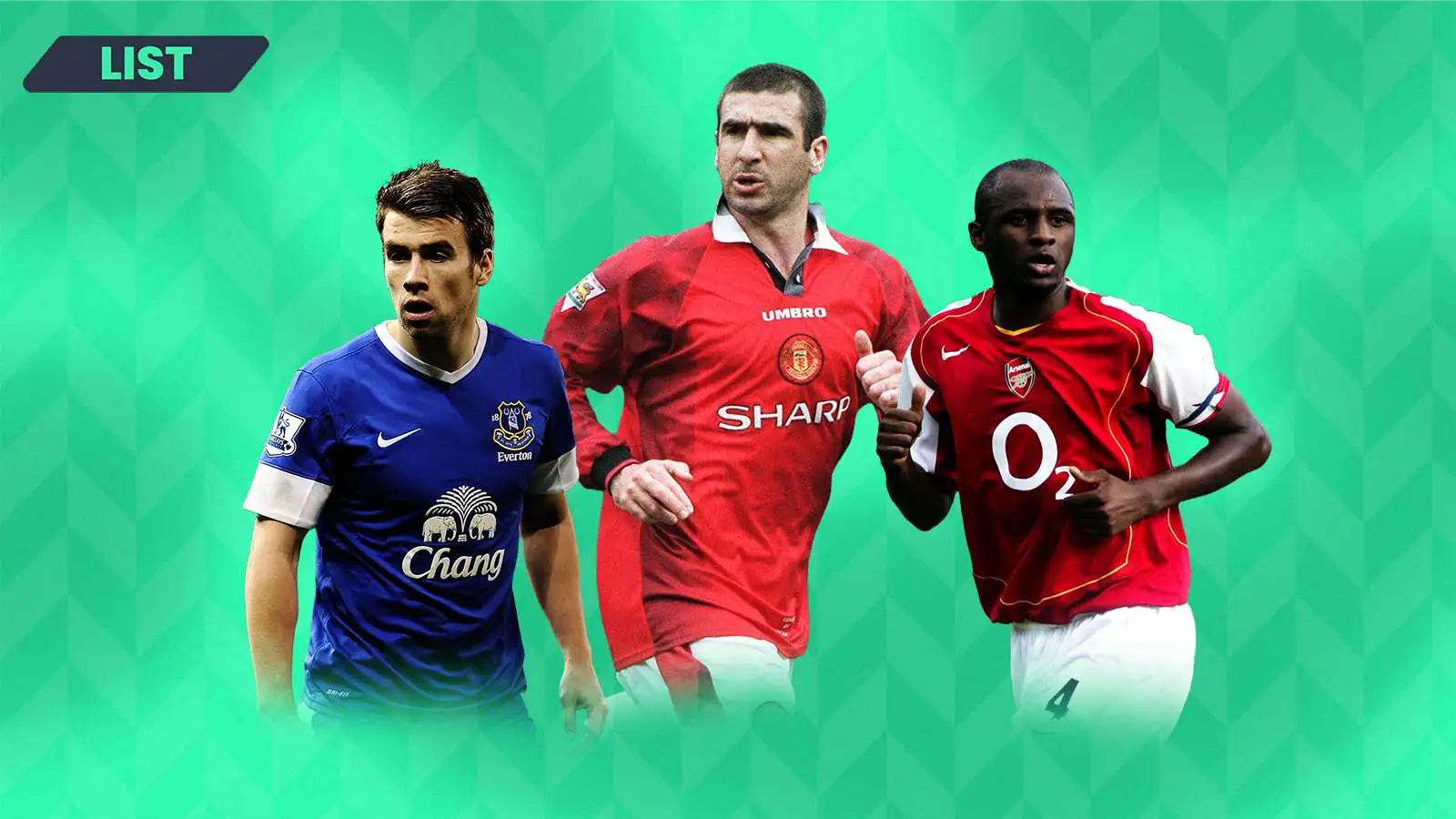 Superb Premier League bargains: Seamus Coleman (Everton), Eric Cantona (Man Utd), Patrick Vieira (Arsenal)
