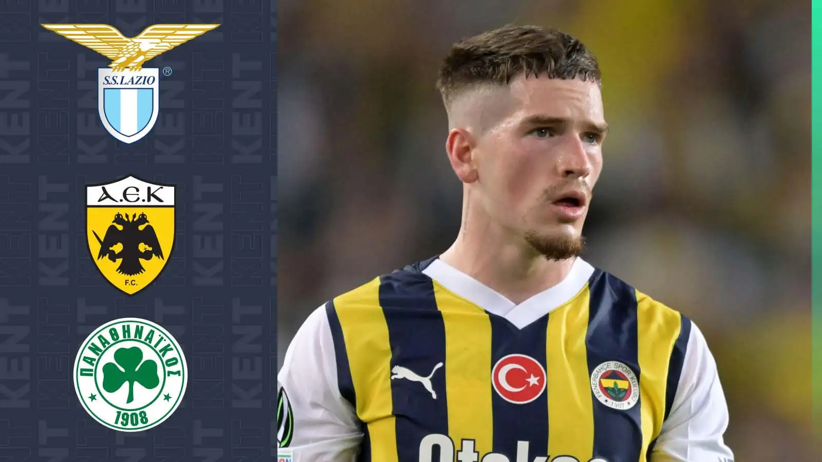 Fenerbahce winger Ryan Kent saw a deadline day move to Lazio collapse