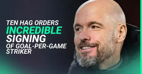 Ten Hag orders Man Utd to sign incredible goal-per-game striker who’ll relegate Hojlund to the bench