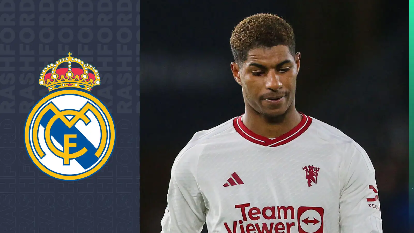 Real Madrid linked Manchester United forward Marcus Rashford