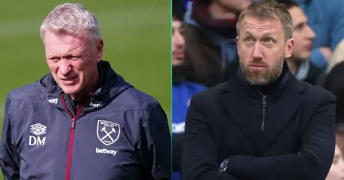 Graham Potter is on West Ham's shortlist to replace David Moyes as manager