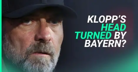 Liverpool manager Jurgen Klopp stares darkly