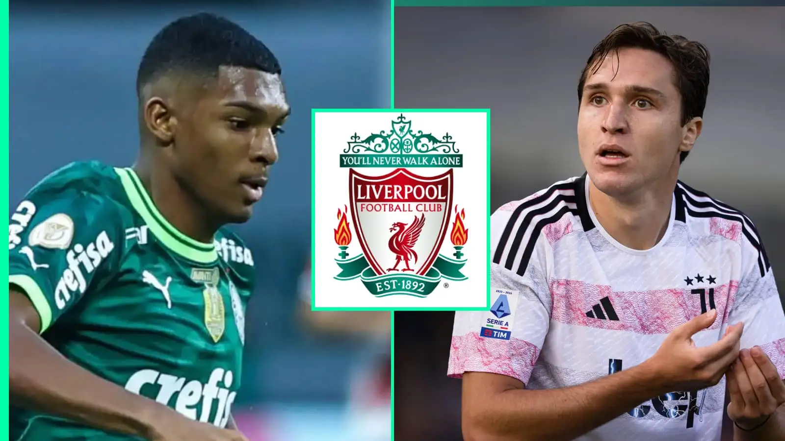 Liverpool will reportedly move for Luis Guilherme of Palmeiras and Juventus winger Federico Chiesa