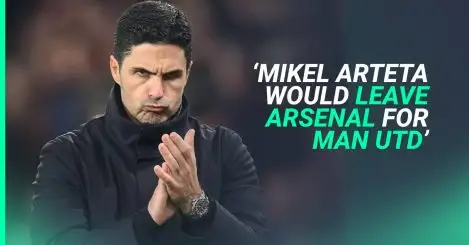 Next Man Utd manager: Mikel Arteta responds to claim he would ‘100 per cent’ ditch Arsenal for United