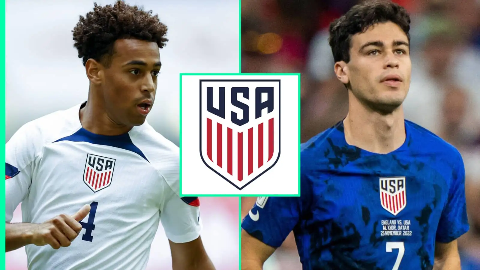 Tyler Adams, Gio Reyna, USMNT