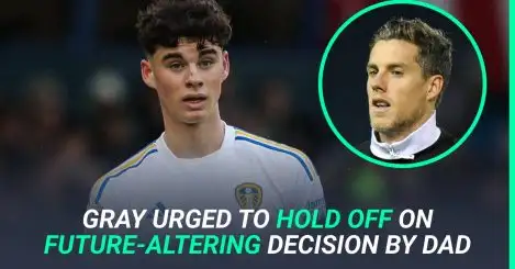 Major Archie Gray approach to be rejected as family urge Leeds starlet against following their path for now